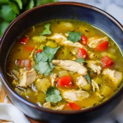 Easy Green Chili Chicken Soup Recipe – Spicy &amp; Healthy