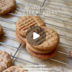 Healthier Nutter Butter Cookies