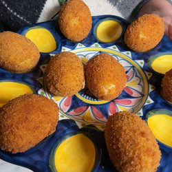 Italian Stuffed Fried Eggs