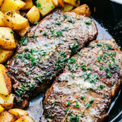 Skillet Garlic Butter Herb Steak And Potatoes Recipe
