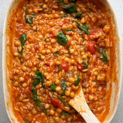 One Pot Tomato Orzo