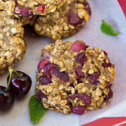 Cherry Almond Oatmeal Cookies