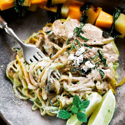Sesame Ginger Zucchini Noodles
