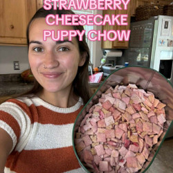 Strawberry Cheesecake Puppy Chow