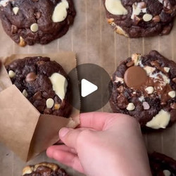 Triple Chocolate Chip Cookies