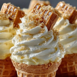 Banana Pudding Cheesecake Cones