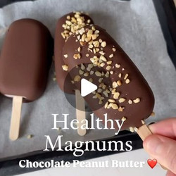 Healthy Peanut Butter &amp; Chocolate Magnums
