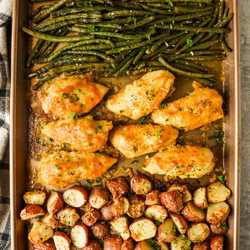 Honey Mustard Chicken, Beans And Potatoes
