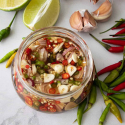 Prik Nam Pla (fish Sauce &amp; Chilies Condiment)