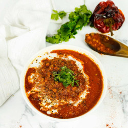 Roasted Red Pepper, Tomato &amp; Lentil Soup