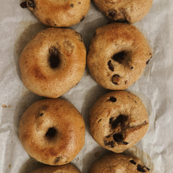 Cinnamon Raisin Sourdough Bagels