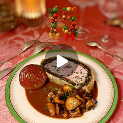 8Porc Wellington, Sauce Vin Rouge