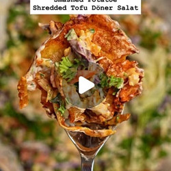 Smashed Potato Shredded Tofu Salad