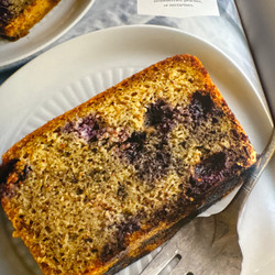 Lemony Almond-Blueberry Cake (from Love Real Food cookbook)