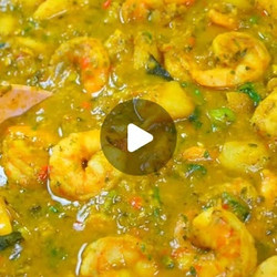 Trini Curried Shrimp With Aloo