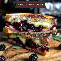 Blackberry Balsamic And Brie Grilled Cheese