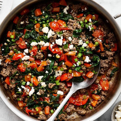 Mediterranean Ground Beef Stir Fry