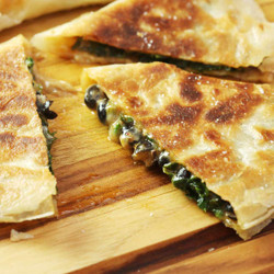 Spinach, Black Bean, And Chipotle Quesadillas Recipe
