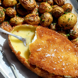 Fried Soft Cheese Wheel