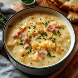 Creamy Cheesy Ham Chowder Recipe