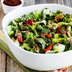 Fattoush (lebanese "crumbled Bread" Salad With Sumac And Pita Chips)