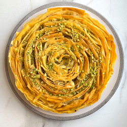 Pistachio Baklava Cheesecake