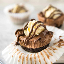 Mini No Bake Nutella Cheesecake