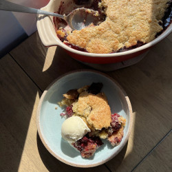 Fig And Blackberry Cobbler
