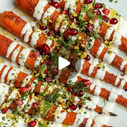 Miso Glazed Carrots &amp; Yogurt Tahini Sauce