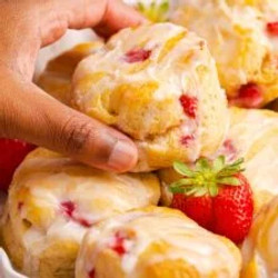 Strawberry Biscuits (popeyes-inspired!)