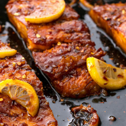Honey-garlic Glazed Salmon