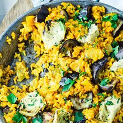 Artichoke &amp; Aubergine Rice