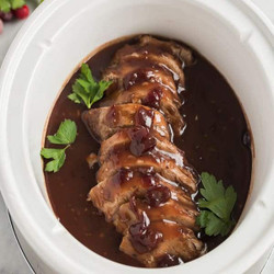 Crock Pot Pork Tenderloin With Cranberry Sauce