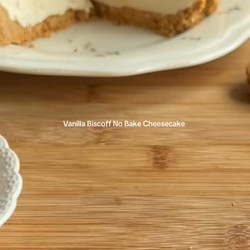 Vanilla Biscoff No Bake Cheesecake