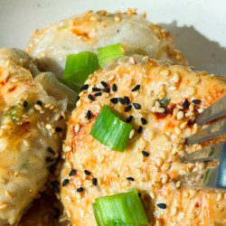 Crispy Air-fryer Rice Paper Dumplings (high-protein &amp; Low-effort)