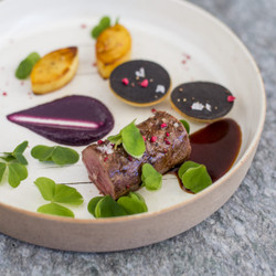 Chevreuil Rôti, Purée Cardinal, Jus Comme Un Grand Veneur