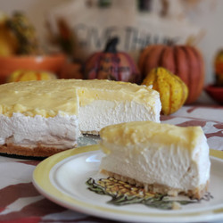 Lemon Curd No-bake Cheesecake