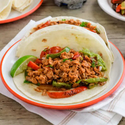 Chili Lime Tuna Fajitas