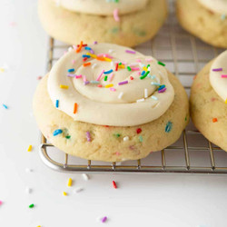 Frosted Birthday Cake Cookies