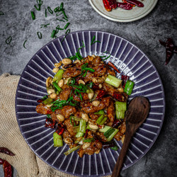 Vegan Kung Pao Chicken