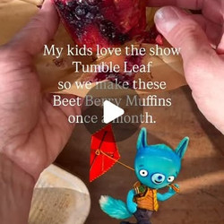 Moist Beet And Raspberry Muffins