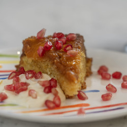 Prue’s Caramelised Orange And Polenta Upside Down Cake