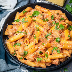 Creamy Sausage And Tomato Pasta