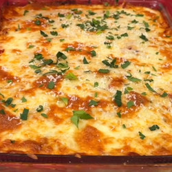 Triple Sauce Pasta Bake