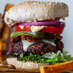 ‘Beyond Meat’ Burgers (Beet &amp; Tempeh)