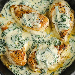 Creamy Chicken And Spinach