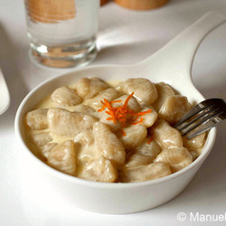 Potato Gnocchi With Taleggio And Orange Fondue