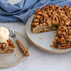 Apple Pie bread and butter pudding