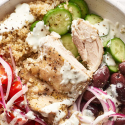 Greek Chicken Grain Bowls