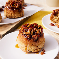 Sticky Bun Banana Muffins